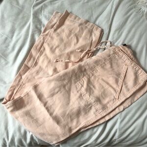 Anthropologie Sanctuary Linen Peach Pants M